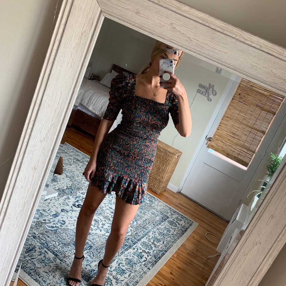 Multicolored Pattern Mini Dres - image 4